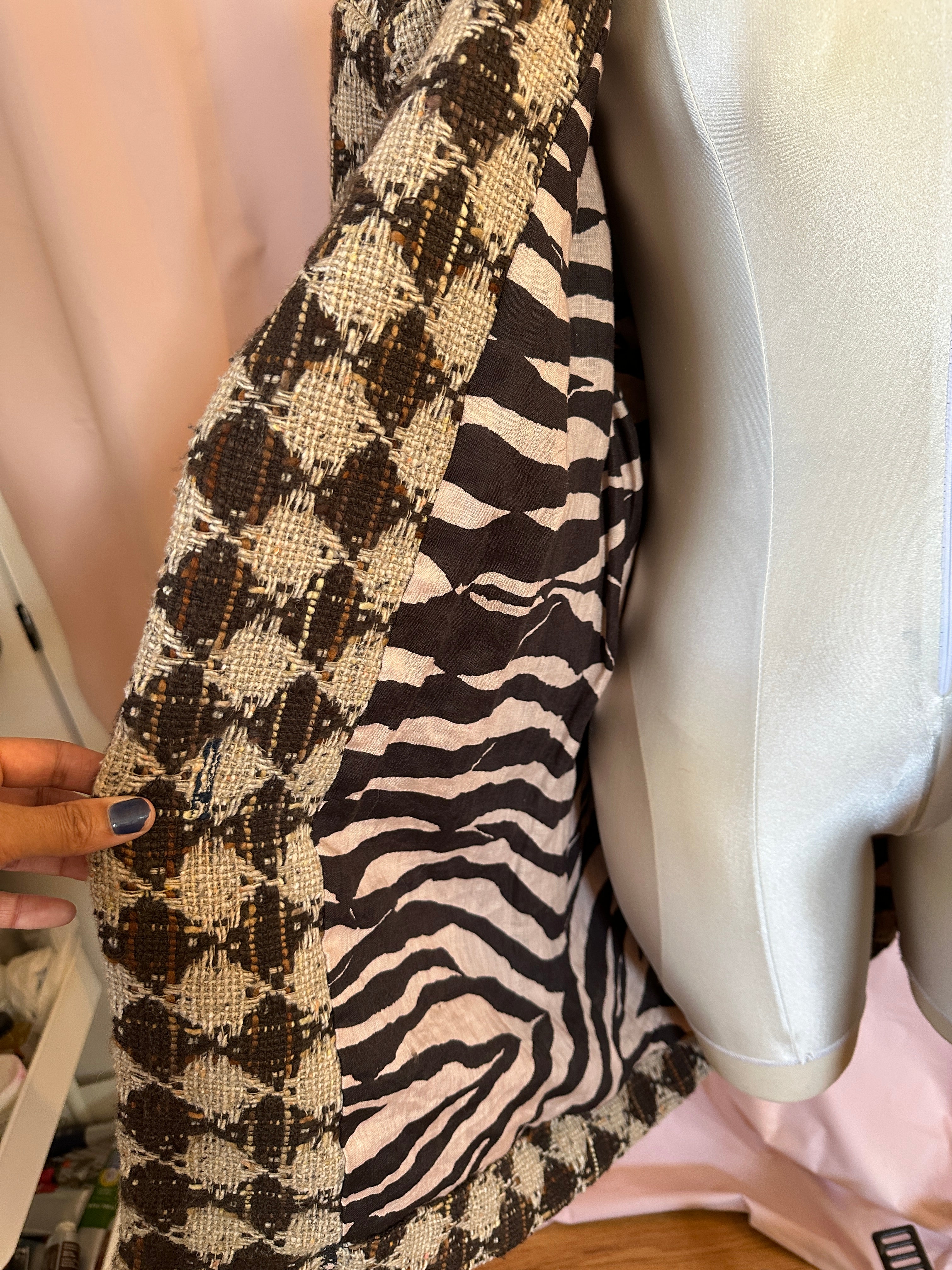 Neutral Brown Oversize Coat