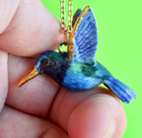 Hummingbird Porcelaine Necklace