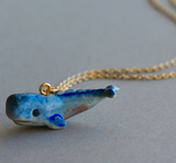 Porcelaine Whale Necklace